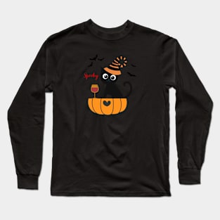 Spooky Cat Long Sleeve T-Shirt